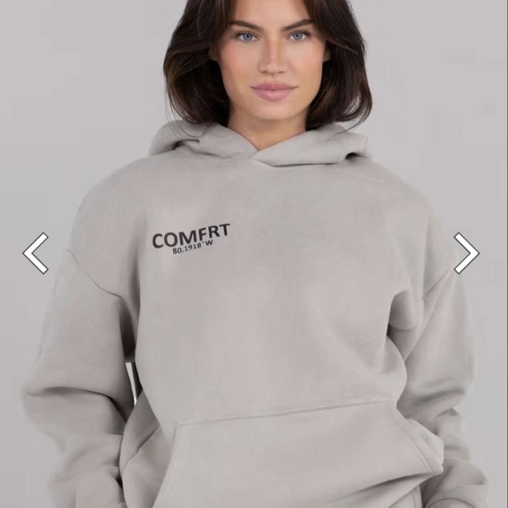 Comfrt Coordinate Hoodie Stone
